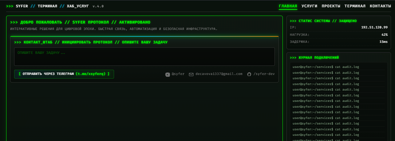 Syfer Site Preview
